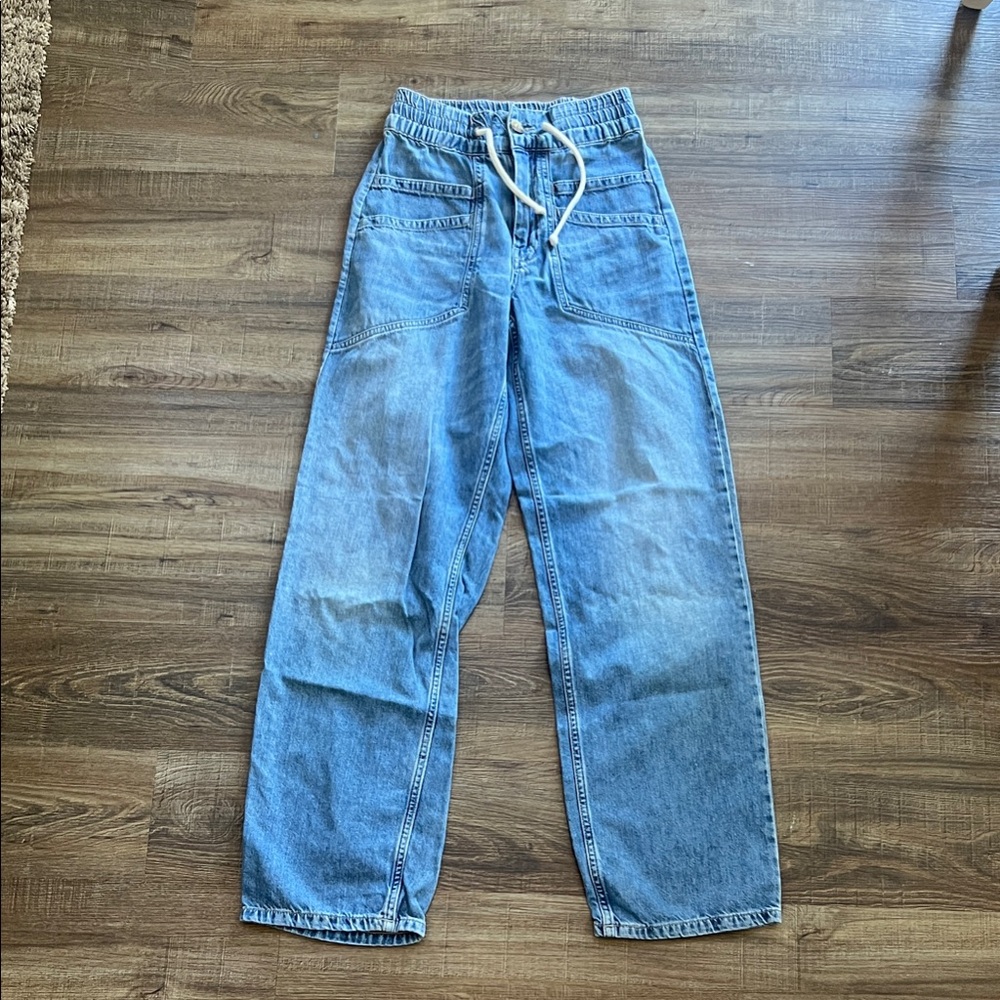 ba&sh Light Blue Wide Leg Jeans
